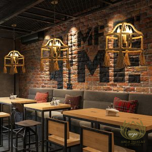 halatlı urganlı kafe aplik modeli imalatı