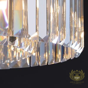 Salon Otel Villa Oda İçin Modern Kademeli Kristal LED Avize Gold Sarkıt Avize