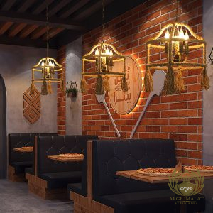 halatlı urganlı kafe aplik modeli imalatı