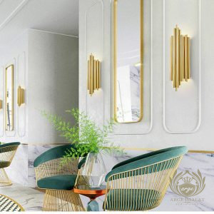 Borulu Gold Aplik Otel Kafe İmalat Modeli - Görsel 9