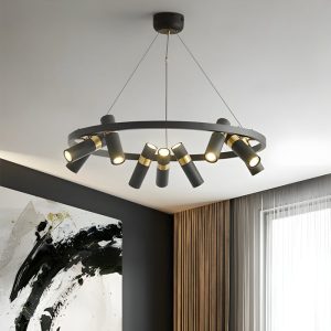 Yuvarlak Siyah Metal LED Sarkıt Avize İmalatı Avize Aplik Dış Mekan Aydınlatma Modelleri İmalatı Yuvarlak Siyah Metal LED Sarkıt Avize İmalatı - Görsel 4
