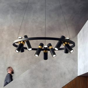 Yuvarlak Siyah Metal LED Sarkıt Avize İmalatı Avize Aplik Dış Mekan Aydınlatma Modelleri İmalatı Yuvarlak Siyah Metal LED Sarkıt Avize İmalatı - Görsel 3