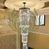 Villa İçin Lüks Kristal Galeri Boşluğu Avize Avize Aplik Dış Mekan Aydınlatma Modelleri İmalatı Villa İçin Lüks Kristal Galeri Boşluğu Avize