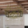 Cafe Minimalist Siyah Edison Lamba Avize modeli