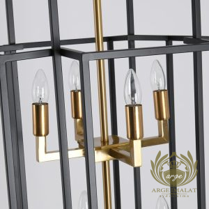 Villa, Galeri ve Merdiven Boşlukları İçin Siyah ve Gold Sarkıt Avize Avize Aplik Dış Mekan Aydınlatma Modelleri İmalatı Modern siyah ve gold sarkıt avize, galeri boşluğu, villa ve merdiven boşluğu için yüksek tavan aydınlatma modeli.