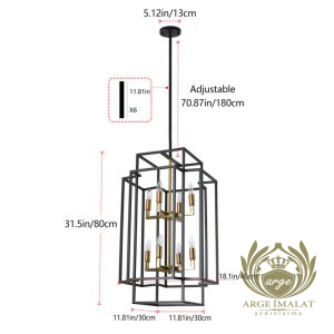 Villa, Galeri ve Merdiven Boşlukları İçin Siyah ve Gold Sarkıt Avize Avize Aplik Dış Mekan Aydınlatma Modelleri İmalatı Modern siyah ve gold sarkıt avize, galeri boşluğu, villa ve merdiven boşluğu için yüksek tavan aydınlatma modeli.