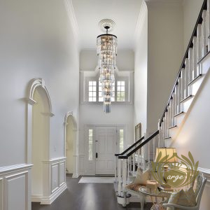 Villa İçin Lüks Kristal Galeri Boşluğu Avize