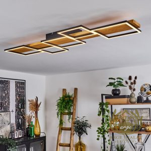 Modern LED Tavan Aydınlatma | Dikdörtgen Ahşap Detaylı Siyah Tavan Lambası Avize Aplik Dış Mekan Aydınlatma Modelleri İmalatı Modern LED Tavan Aydınlatma | Dikdörtgen Ahşap Detaylı Siyah Tavan Lambası - Görsel 9