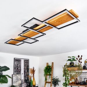 Modern LED Tavan Aydınlatma | Dikdörtgen Ahşap Detaylı Siyah Tavan Lambası Avize Aplik Dış Mekan Aydınlatma Modelleri İmalatı Modern LED Tavan Aydınlatma | Dikdörtgen Ahşap Detaylı Siyah Tavan Lambası - Görsel 7