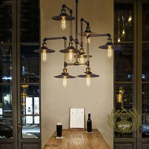Endüstriyel Boru Avize | Retro Loft Cafe & Restoran Aydınlatması Avize Aplik Dış Mekan Aydınlatma Modelleri İmalatı Endüstriyel Boru Avize | Retro Loft Cafe & Restoran Aydınlatması - Görsel 6