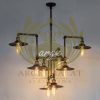 Endüstriyel Boru Avize | Retro Loft Cafe & Restoran Aydınlatması