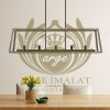 Modern Endüstriyel Siyah Gold Camlı Lineer Sarkıt Avize | Yemek Masası & Mutfak Ada Üstü