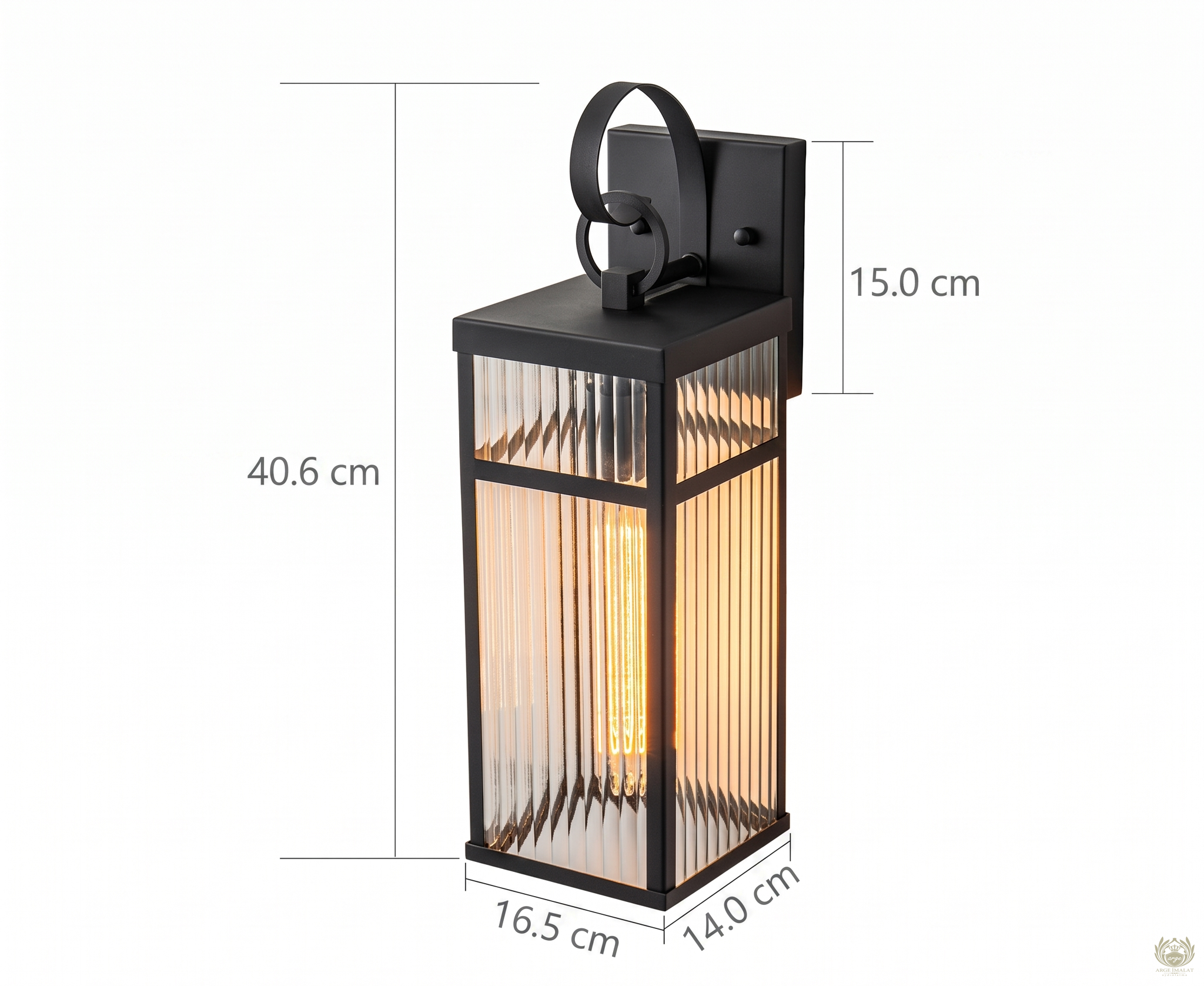 Siyah Metal Çizgili Camlı Dış Mekan Duvar Apliği (40.6 cm) – Modern Bahçe ve Balkon Aydınlatması E27 Avize Aplik Modelleri İmalatı Siyah Metal Çizgili Camlı Dış Mekan Duvar Apliği (40.6 cm) – Modern Bahçe ve Balkon Aydınlatması E27 - Görsel 8