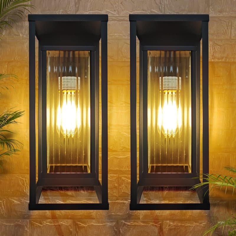 Şeffaf Oluklu Camlı Dış Mekan Duvar Lambası, Veranda/Teras/Garaj için Dış Mekan Aplik Avize Aplik Modelleri İmalatı Şeffaf Oluklu Camlı Dış Mekan Duvar Lambası, Veranda/Teras/Garaj için Dış Mekan Aplik - Görsel 2