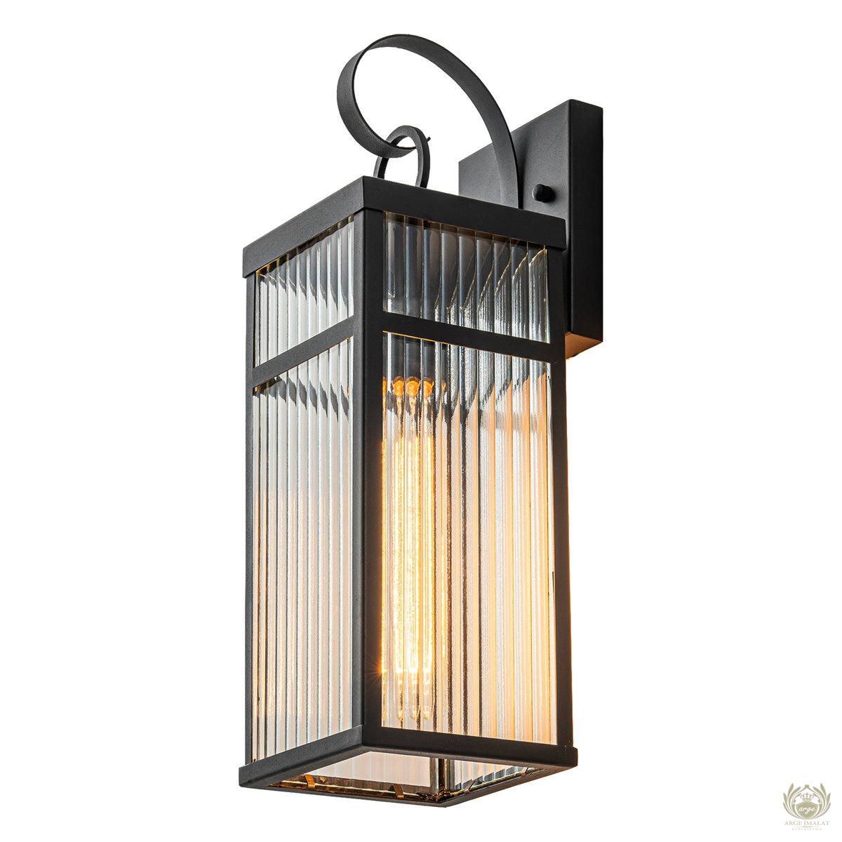 Siyah Metal Çizgili Camlı Dış Mekan Duvar Apliği (40.6 cm) – Modern Bahçe ve Balkon Aydınlatması E27 Avize Aplik Modelleri İmalatı Siyah Metal Çizgili Camlı Dış Mekan Duvar Apliği (40.6 cm) – Modern Bahçe ve Balkon Aydınlatması E27 - Görsel 7