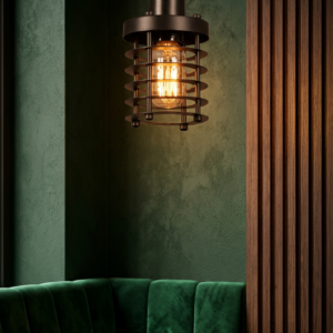 Endüstriyel Metal Sarkıt Avize - Cnc Kesim Kafesli Vintage Loft Aydınlatma Kafe Restoran Özel Mekan Avize İmalat - Görsel 10