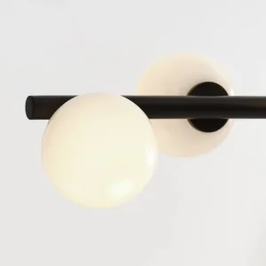 Modern Minimalist Lineer Sarkıt Avize – Yemek Masası Üstü Yatay Cam Globe Aydınlatma - Görsel 13