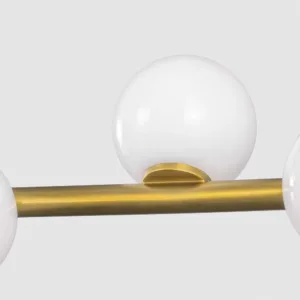 Modern Minimalist Lineer Sarkıt Avize – Yemek Masası Üstü Yatay Cam Globe Aydınlatma - Görsel 11