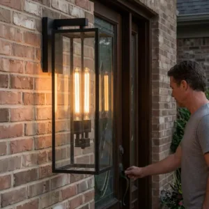 Siyah Metal Kasa Çift Duylu Camlı Uzun Dış Mekan Aplik - Villa Kapı Yanı, Veranda, Bahçe Duvarı ve Havuz Kenarı Dekoratif Duvar Aydınlatma Lambası İmalatı Avize Aplik Dış Mekan Aydınlatma Modelleri İmalatı Siyah Metal Kasa Çift Duylu Camlı Uzun Dış Mekan Aplik - Villa Kapı Yanı, Veranda, Bahçe Duvarı ve Havuz Kenarı Dekoratif Duvar Aydınlatma Lambası İmalatı - Görsel 8
