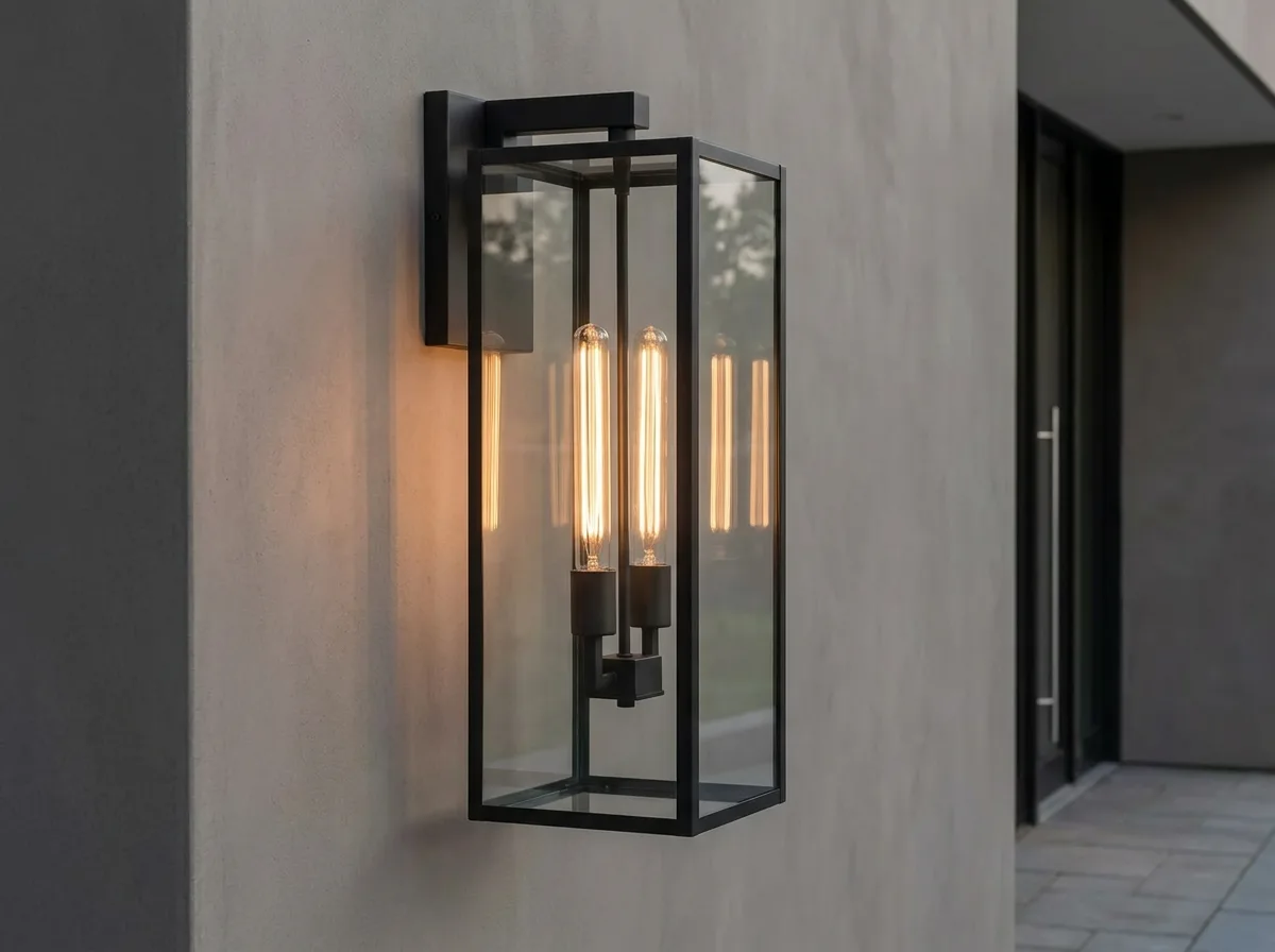 Siyah Metal Kasa Çift Duylu Camlı Uzun Dış Mekan Aplik - Villa Kapı Yanı, Veranda, Bahçe Duvarı ve Havuz Kenarı Dekoratif Duvar Aydınlatma Lambası İmalatı Avize Aplik Dış Mekan Aydınlatma Modelleri İmalatı Siyah Metal Kasa Çift Duylu Camlı Uzun Dış Mekan Aplik - Villa Kapı Yanı, Veranda, Bahçe Duvarı ve Havuz Kenarı Dekoratif Duvar Aydınlatma Lambası İmalatı - Görsel 7