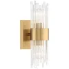 Banyo ayna kenarına monte edilmiş modern gold pirinç kaplama dikey kristal duvar lambası