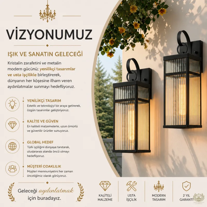 dış mekan aplik modelleri imalatı