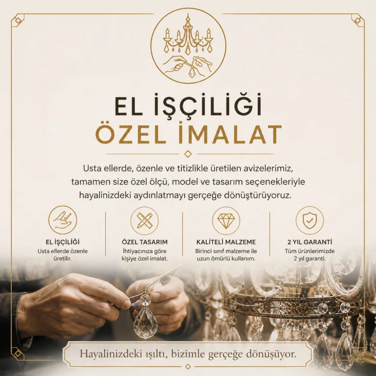 Özel Aydınlatma Avize Aplik Dış Mekan Aydınlatma İmalatı