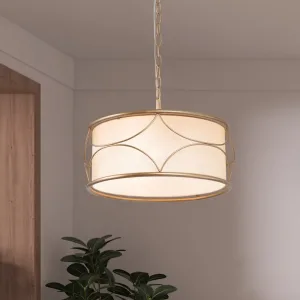Minimalist tasarım kumaş başlıklı sarkıt avize modeli