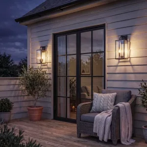 Veranda Duvar Aydınlatma modelinin gece kullanımı ve ambiyansı